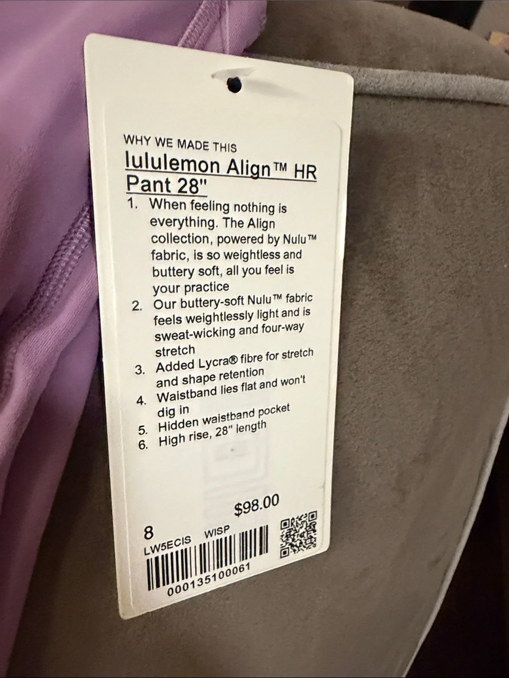 lululemon athletica Align™ High-Rise Pant — Lavender